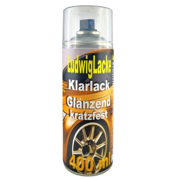 400ml Autolack Spraydose Tungsten Silve-Metallic (Farbcode: 1262) für ihren Aston Martin und 400ml Klarlackspray von Ludwiglacke.