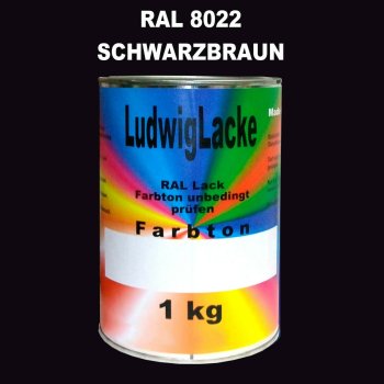 RAL 8022 SCHWARZBRAUN matt  1 kg