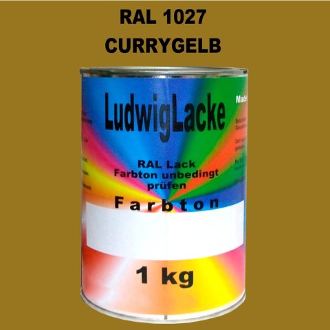 RAL 1027 Currygelb glänzend 1 kg