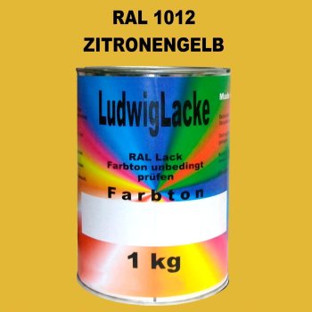 RAL 1012 Zitronengelb glänzend 1 kg