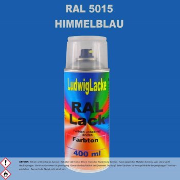 RAL 5015 Himmelblau Glänzend in 400ml 1K Spraydose
