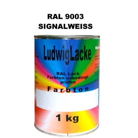 RAL 9003 SIGNALWEISS glänzend 1 kg