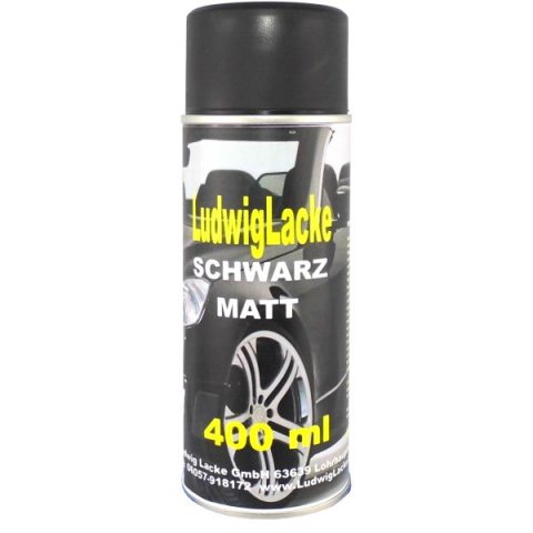 Schwarz matt 3 x 400ml Lack Sprühdose Spraydose Spray Acryllack