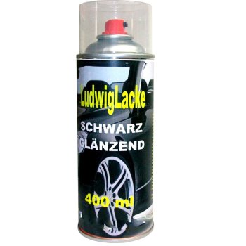 Lackspray Schwarz glänzend Spraydose 1 x 400 ml