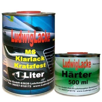 MS Klarlack Set für Autolacke und Effektlack 1,5 Liter