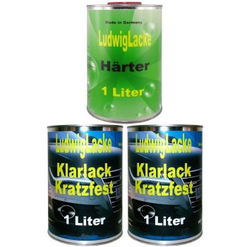 3 Liter Set 2 Liter Klarlack kratzfest & 1 Liter Härter