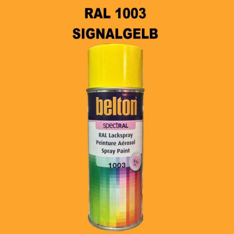1 Stück Belton RAL 1003 Signalgelb Spraydose 400ml Glänzend