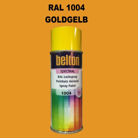 1 Stück Belton RAL 1004 Goldgelb Spraydose 400ml Glänzend