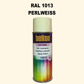 1 Stück Belton RAL 1013 Perlweiss Spraydose 400ml...