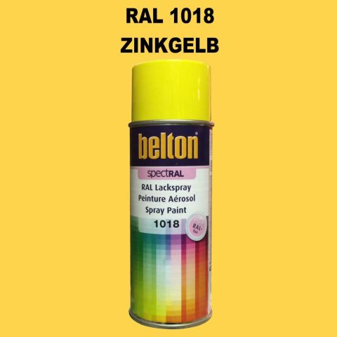 1 Stück Belton RAL 1018 Zinkgelb Spraydose 400ml Glänzend