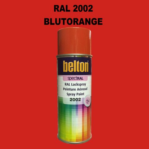 1 Stück Belton RAL 2002 Blutorange Spraydose 400ml Glänzend