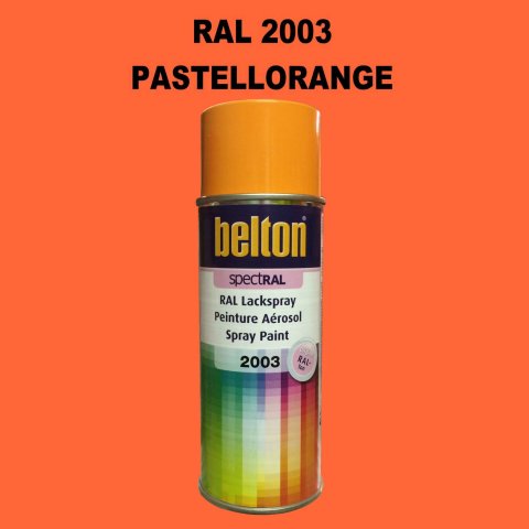 1 Stück Belton RAL 2003 Pastelorange Spraydose 400ml Glänzend