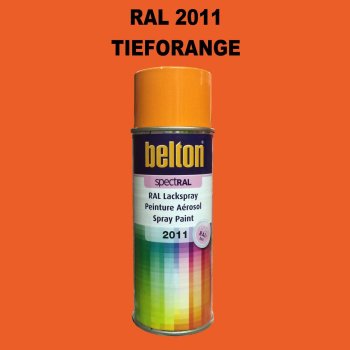 1 Stück Belton RAL 2011 Tieforange Spraydose 400ml...
