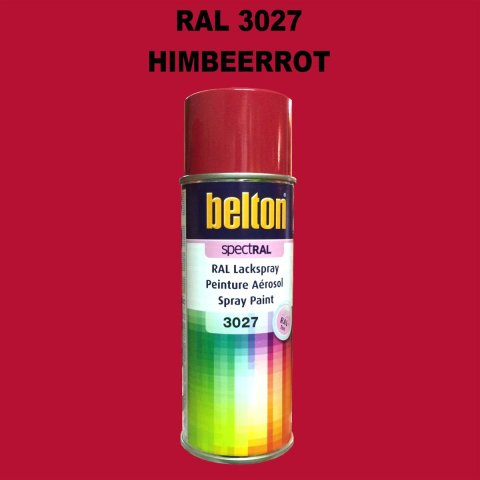 1 Stück Belton RAL 3027 Himbeerrot Spraydose 400ml Glänzend