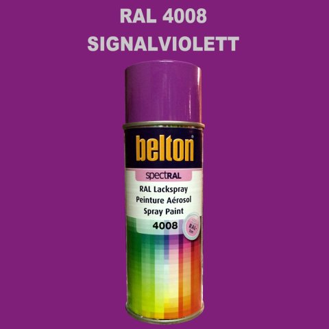 1 Stück Belton RAL 4008 Signalviolett Spraydose 400ml Glänzend
