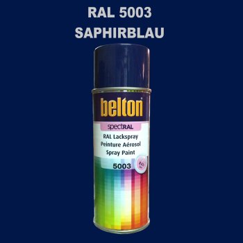 1 Stück Belton RAL 5003 Saphirblau Spraydose 400ml...