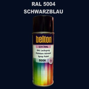 1 Stück Belton RAL 5004 Schwarzblau Spraydose 400ml...