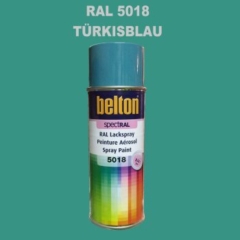 1 Stück Belton RAL 5018 Türkisblau Spraydose...