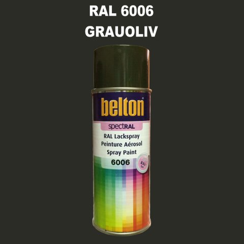 1 Stück Belton RAL 6006 Grauoliv Spraydose 400ml Glänzend