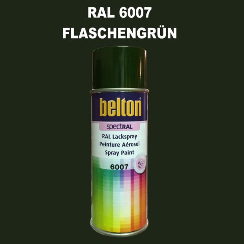 1 Stück Belton RAL 6007 Flaschengrün Spraydose 400ml Glänzend