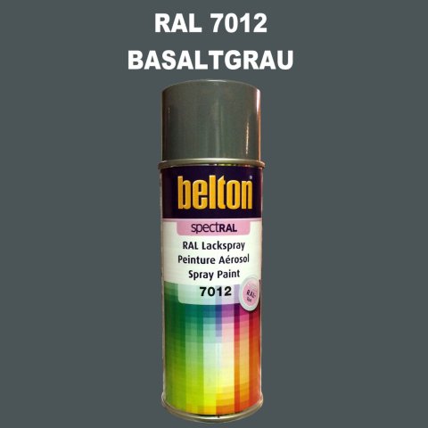 1 Stück Belton RAL 7012 Basaltgrau Spraydose 400ml Glänzend