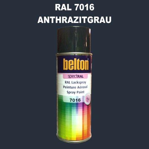 1 Stück Belton RAL 7016 Antrazitgrau Spraydose 400ml Glänzend
