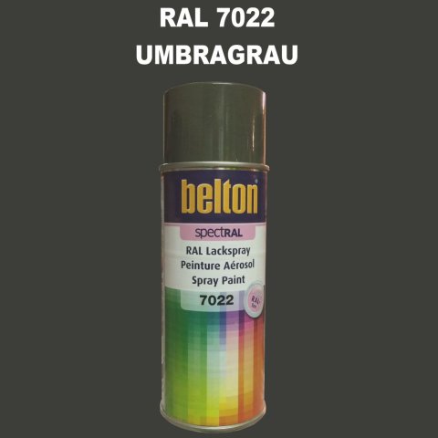 1 Stück Belton RAL 7022 Umbragrau Spraydose 400ml Glänzend