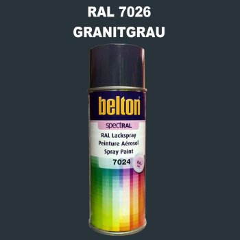1 Stück Belton RAL 7026 Granitgrau Spraydose 400ml...