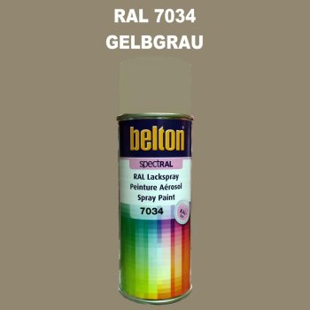 1 Stück Belton RAL 7034 Gelbgrau Spraydose 400ml...