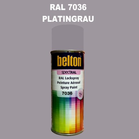 1 Stück Belton RAL 7036 Platingrau Spraydose 400ml Glänzend