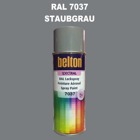 1 Stück Belton RAL 7037 Staubgrau Spraydose 400ml Glänzend