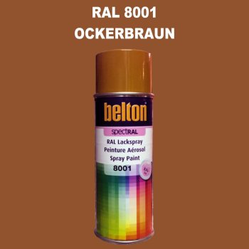 1 Stück Belton RAL 8001 Ockerbraun Spraydose 400ml...