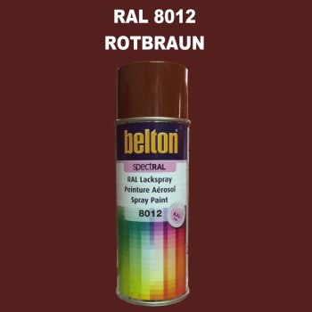 1 Stück Belton RAL 8012 Rotbraun Spraydose 400ml...