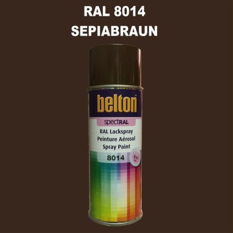 1 Stück Belton RAL 8014 Sepiabraun Spraydose 400ml Glänzend