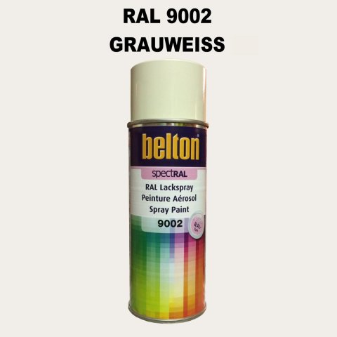 1 Stück Belton RAL 9002 Grauweiß Spraydose 400ml Glänzend