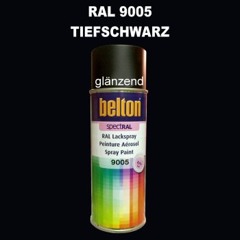 1 Stück Belton RAL 9005 Tiefschwarz Spraydose 400ml...