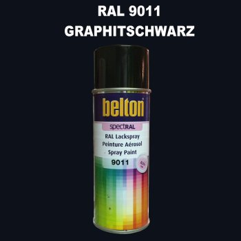 1 Stück Belton RAL 9011 Graphitschwarz Spraydose...