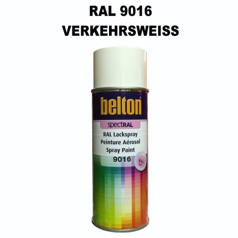 1 Stück Belton RAL 9016 Verkehrsweiß Spraydose 400ml Glänzend