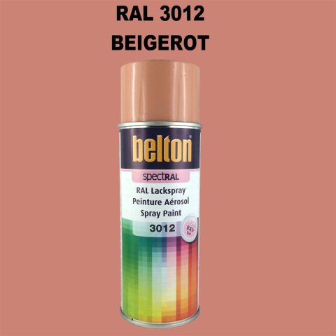 1 Stück Belton RAL 3012 Beigenrot Spraydose 400ml Glänzend