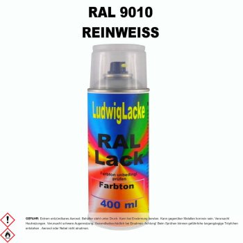 RAL 9010 Reinweiß Glänzend in 400ml 1K Spraydose