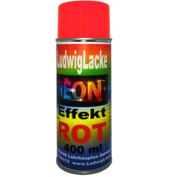 Neonlack 1 Spraydose  ROT Leuchtfarbe Autolack
