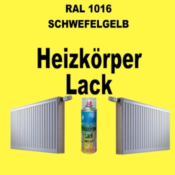 Heizkörperlack Spray RAL 1016 SCHWEFELGELB 400 ml