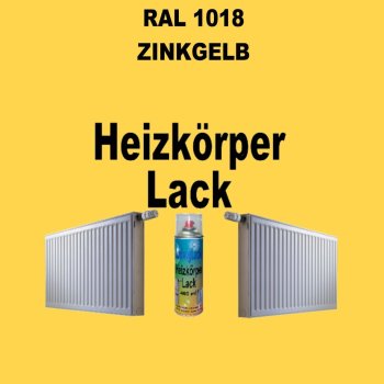 Heizkörperlack Spray RAL 1018 ZINKGELB 400 ml