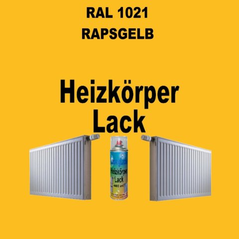 Heizkörperlack Spray RAL 1021 RAPSGELB 400 ml