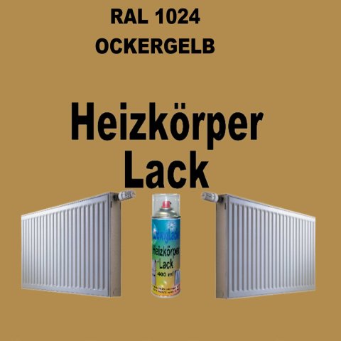 Heizkörperlack Spray RAL 1024 OCKERGELB 400 ml