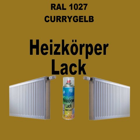 Heizkörperlack Spray RAL 1027 CURRYGELB 400 ml