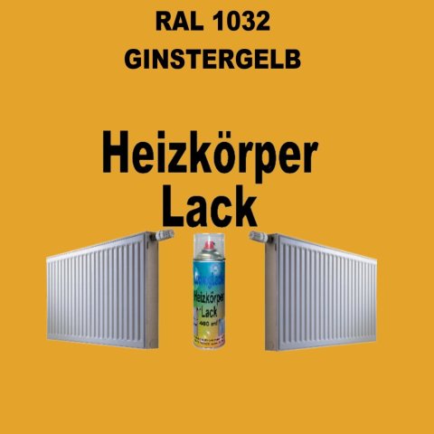 Heizkörperlack Spray RAL 1032 GINSTERGELB 400 ml