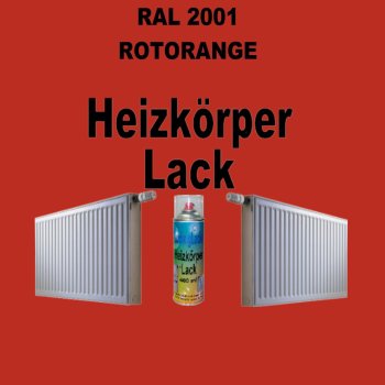Heizkörperlack Spray RAL 2001 ROTORANGE 400 ml