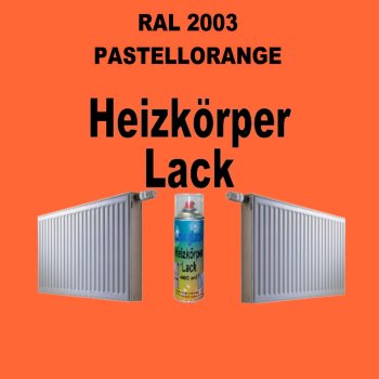 Heizkörperlack Spray RAL 2003 PASTELLORANGE 400 ml