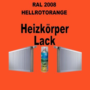 Heizkörperlack Spray RAL 2008 HELLROTORANGE 400 ml